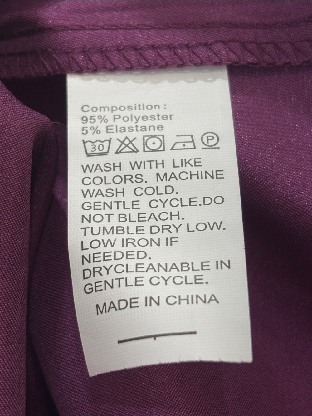 Women’s 2-Piece Satin Short Pajama Set, with Contrast Piping, L. Purple Tone. - Picture 3 of 3